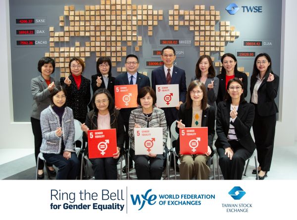 8 March - Ring the Bell for Gender Equality at Taiwan Stock Exchange